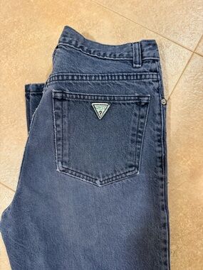 Guess Blue Denim Jeans with Red Trim Label
